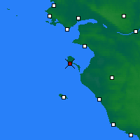 Nearby Forecast Locations - Isla de Noirmoutier - Mapa
