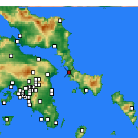 Nearby Forecast Locations - Nea Styra - Mapa