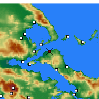 Nearby Forecast Locations - Pefki - Mapa