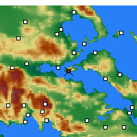 Nearby Forecast Locations - Aghios Georgios - Mapa