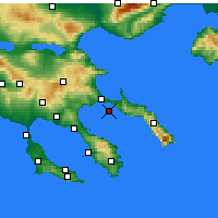 Nearby Forecast Locations - Ammoulianí - Mapa