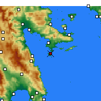 Nearby Forecast Locations - Spetses - Mapa
