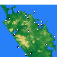 Nearby Forecast Locations - Kaikohe - Mapa