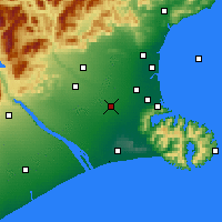 Nearby Forecast Locations - Rolleston - Mapa