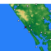 Nearby Forecast Locations - Baylys Beach - Mapa
