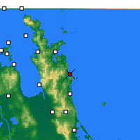 Nearby Forecast Locations - Pauanui - Mapa