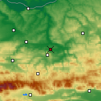 Nearby Forecast Locations - Gorna Oriajovitsa - Mapa