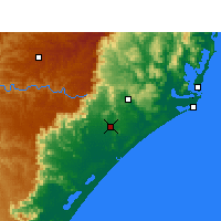 Nearby Forecast Locations - Criciúma - Mapa