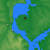 Nearby Forecast Locations - Uliánovsk - Mapa