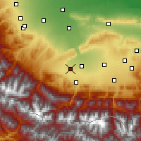 Nearby Forecast Locations - Digorá - Mapa
