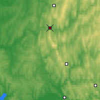 Nearby Forecast Locations - Gubaja - Mapa