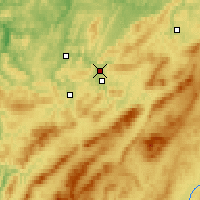 Nearby Forecast Locations - Yuriuzán - Mapa