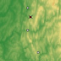 Nearby Forecast Locations - Kízel - Mapa