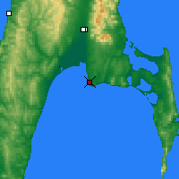 Nearby Forecast Locations - Korsakov - Mapa