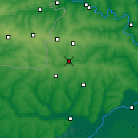 Nearby Forecast Locations - Krasni Sulín - Mapa