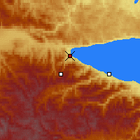 Nearby Forecast Locations - Sliudianka - Mapa