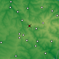 Nearby Forecast Locations - Górlovka - Mapa