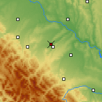 Nearby Forecast Locations - Kálush - Mapa
