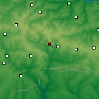 Nearby Forecast Locations - Krasnyi Luch - Mapa