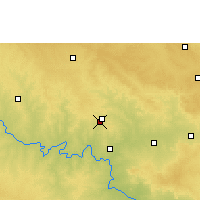 Nearby Forecast Locations - Gulbarga - Mapa