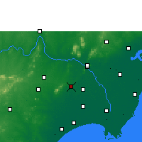 Nearby Forecast Locations - Guntur - Mapa