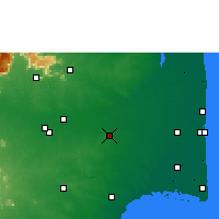 Nearby Forecast Locations - Thanjavur - Mapa