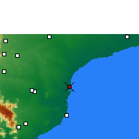 Nearby Forecast Locations - Thoothukudi - Mapa