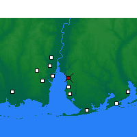 Nearby Forecast Locations - Daphne - Mapa