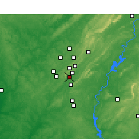 Nearby Forecast Locations - Hoover - Mapa