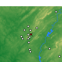 Nearby Forecast Locations - Mountain Brook - Mapa