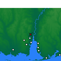 Nearby Forecast Locations - Saraland - Mapa