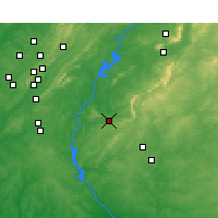 Nearby Forecast Locations - Sylacauga - Mapa