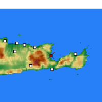 Nearby Forecast Locations - Agios Nikolaos - Mapa