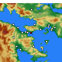 Nearby Forecast Locations - Agioi Theodoroi - Mapa