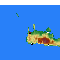 Nearby Forecast Locations - Kísamos - Mapa