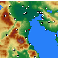 Nearby Forecast Locations - Korinos - Mapa