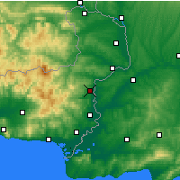 Nearby Forecast Locations - Souflí - Mapa