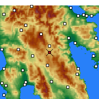 Nearby Forecast Locations - Tegea - Mapa