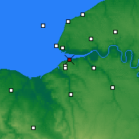 Nearby Forecast Locations - Honfleur - Mapa