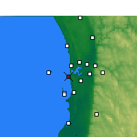 Nearby Forecast Locations - Fremantle - Mapa
