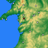Nearby Forecast Locations - Gwynedd - Mapa
