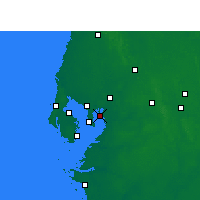 Nearby Forecast Locations - Davis Islands - Mapa