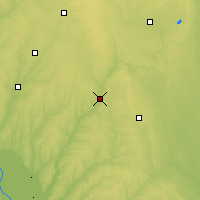Nearby Forecast Locations - Cherokee - Mapa