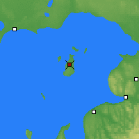 Nearby Forecast Locations - Beaver Island - Mapa