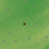 Nearby Forecast Locations - Owosso - Mapa