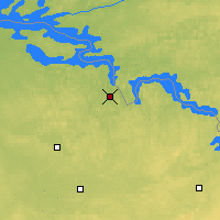 Nearby Forecast Locations - Crane Lake - Mapa