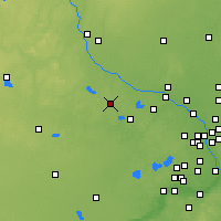 Nearby Forecast Locations - Maple Lake - Mapa