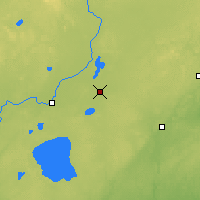 Nearby Forecast Locations - McGregor - Mapa