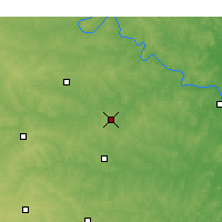 Nearby Forecast Locations - Cushing - Mapa