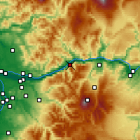 Nearby Forecast Locations - Cascade Locks - Mapa